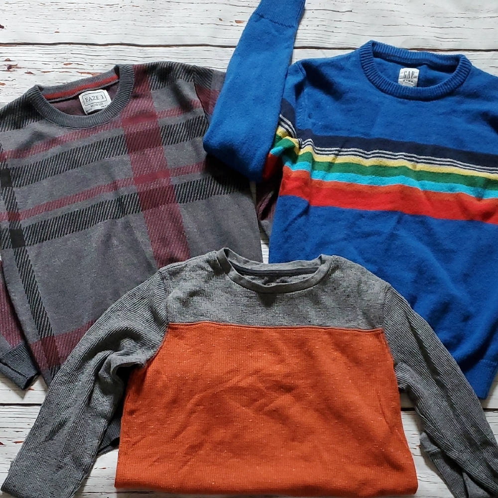Boys Colorful Sweater Trio